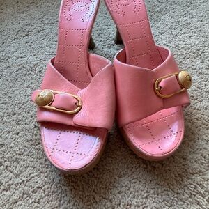 Chanel pink sandals 37 or 6.5